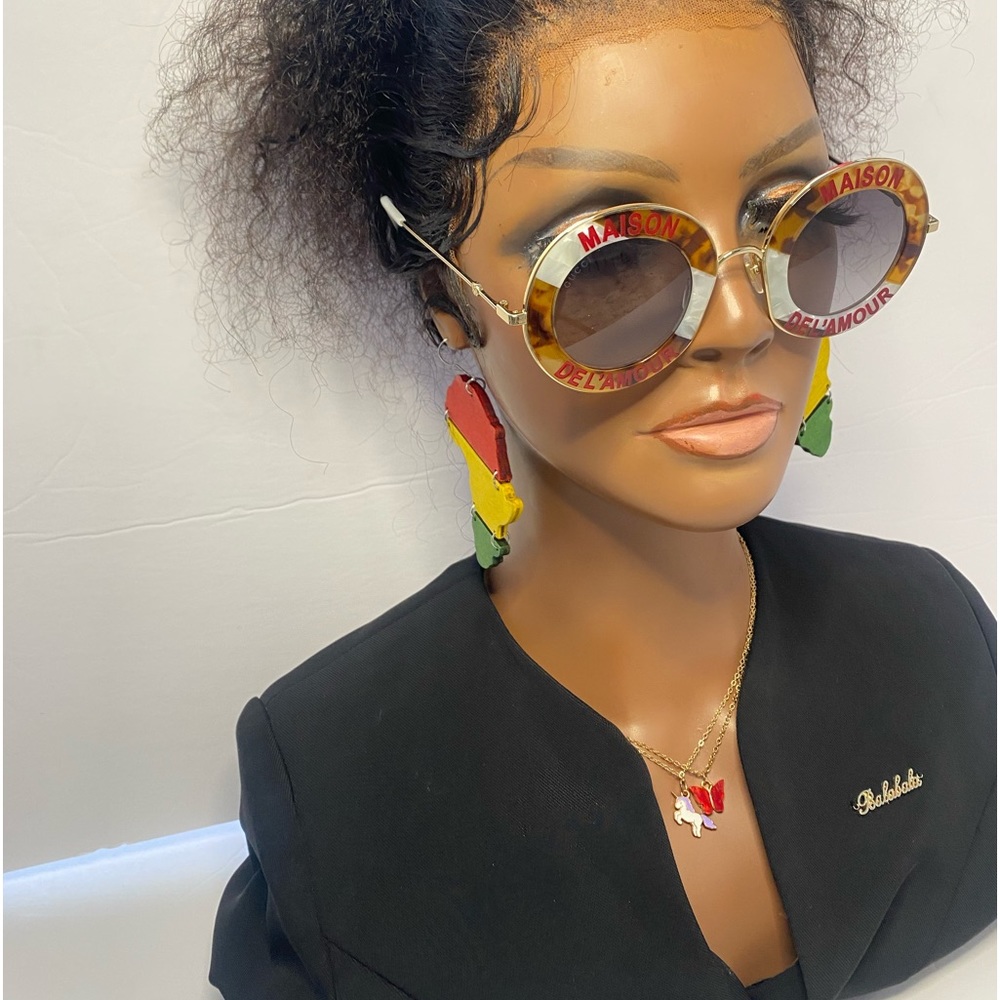 New - Gucci Brown New Gg0113s 010 Round Metal Sunglasses